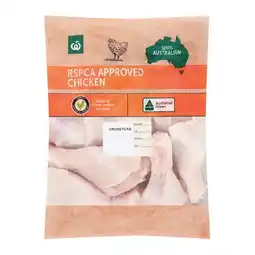 Woolworths Australian Fresh RSPCA Approved Chicken Drumsticks 2 kg – From the Meat Dept offer