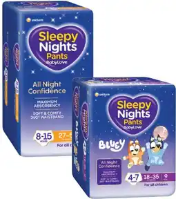 Coles BabyLove Sleepy Night Pants 8 Pack-9 Pack offer