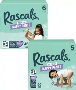 Coles Rascals Premium Jumbo Nappy Pants 42 Pack-56 Pack offer