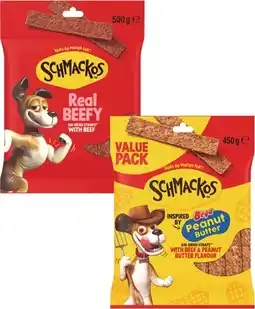 Coles Schmackos Dog Treats 450g-500g offer