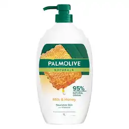 Woolworths Palmolive Naturals Shower Gel 1 Litre offer