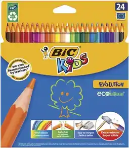 Coles Bic Kids Evolution Colouring Pencils 24 Pack offer