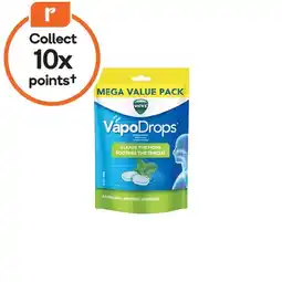Woolworths Vicks VapoDrops Throat Lozenges Pk 42 offer