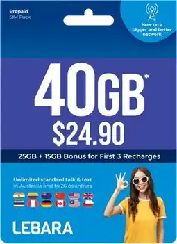 Coles Lebara $24.90 Starter Pack offer