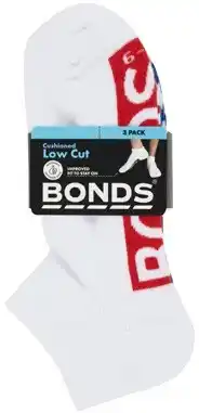 Coles Bonds Men's Logo Low Cut 3 Pack offer