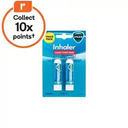 Woolworths Vicks Inhaler Pk 2 offer