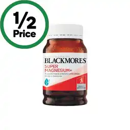 Woolworths Blackmores Super Magnesium+ Tablets Pk 180 offer