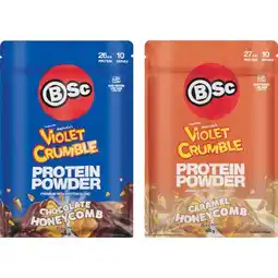 Woolworths BSc Violet Crumble Protein Powder 400g offer