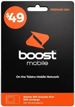Coles Boost $49 SIM Pack offer