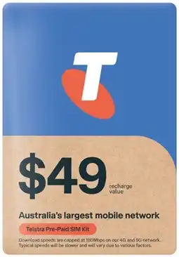 Coles Telstra $49 SIM Kit offer