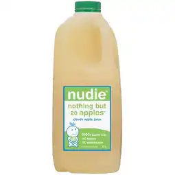 Woolworths Nudie 100% Apple Juice 2 Litre offer