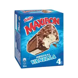 Woolworths Peters Maxibon 560ml Pk 4 β From the Freezer offer