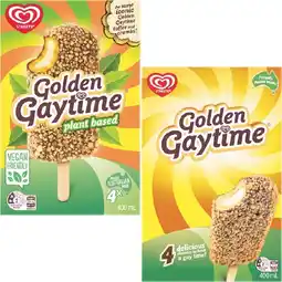 Woolworths Streets Golden Gaytime Ice Cream 400ml Pk 4 – From the Freezer offer