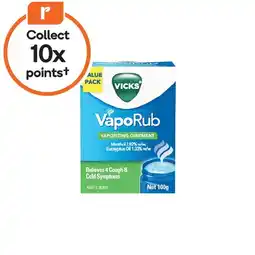 Woolworths Vicks VapoRub 100g offer