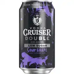 Woolworths Vodka Cruiser Double Varieties Cans 4x375ml offer