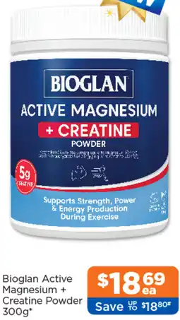 Good Price Pharmacy Bioglan Active Magnesium + Creatine Powder offer