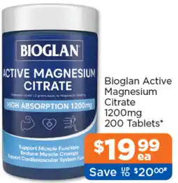 Good Price Pharmacy Bioglan Active Magnesium Citrate offer