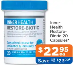 Good Price Pharmacy Inner Health Restore- Biotic offer