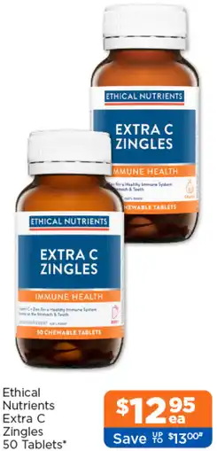 Good Price Pharmacy Ethical Nutrients Extra C Zingles offer