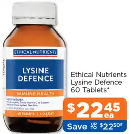 Good Price Pharmacy Ethical Nutrients Lysine Defence offer
