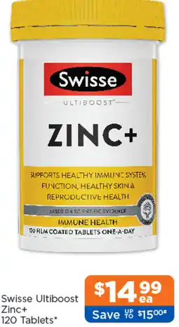 Good Price Pharmacy Swisse Ultiboost Zinc+ offer