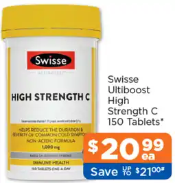 Good Price Pharmacy Swisse Ultiboost High Strength C offer