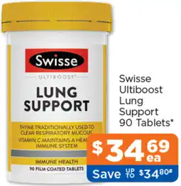 Good Price Pharmacy Swisse Ultiboost Lung Support offer