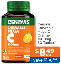 Good Price Pharmacy Cenovis Chewable Mega C Orange offer