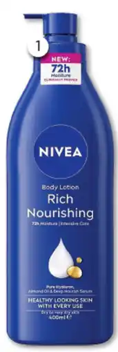 Good Price Pharmacy Nivea Rich Nourishing Body Lotion 72h Moisturiser offer