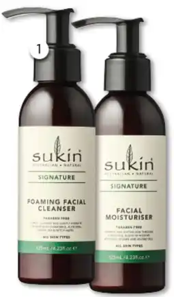 Good Price Pharmacy Sukin Foaming Facial Cleanser or Moisturiser offer