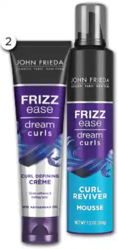 Good Price Pharmacy John Frieda Frizz Ease Dream Curls Curl Defining Cream or Curl Reviver Mousse offer