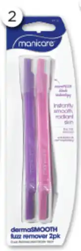 Good Price Pharmacy Manicare DermaSmooth Fuzz Remover 2 Pack offer