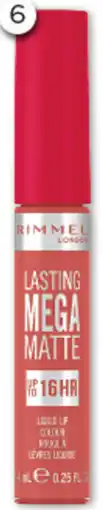 Good Price Pharmacy Rimmel Lasting Mega Matte Liquid Lipstick offer