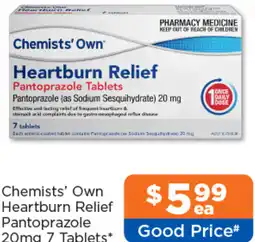 Good Price Pharmacy Chemists' Own Heartburn Relief Pantoprazole offer