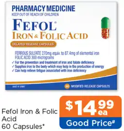 Good Price Pharmacy Fefol Iron & Folic Acid offer