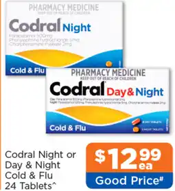Good Price Pharmacy Codral Night or Day & Night Cold & Flu offer