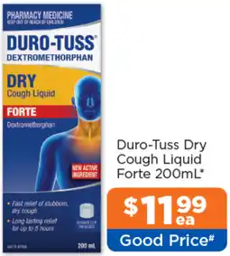 Good Price Pharmacy Duro-Tuss Dry Cough Liquid Forte offer