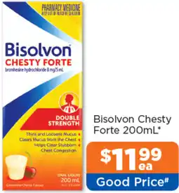 Good Price Pharmacy Bisolvon Chesty Forte offer
