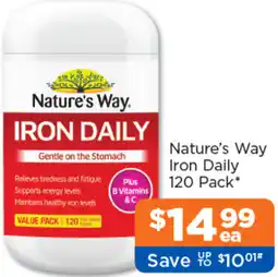 Good Price Pharmacy Nature's Way Iron Daily offer
