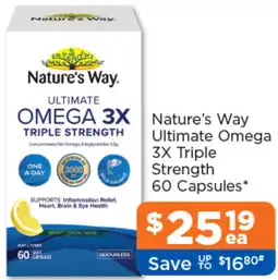Good Price Pharmacy Nature's Way Ultimate Omega 3X Triple Strength offer