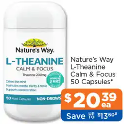 Good Price Pharmacy Nature's Way L-Theanine Calm & Focus offer
