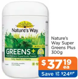 Good Price Pharmacy Nature's Way Super Greens Plus offer