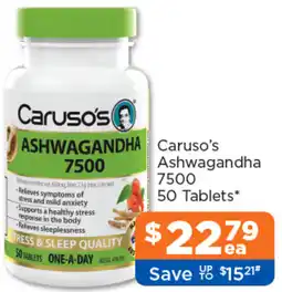 Good Price Pharmacy Caruso's Ashwagandha 7500 offer