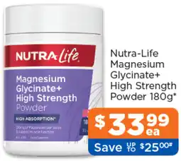 Good Price Pharmacy Nutra-Life Magnesium Glycinate+ High Strength Powder offer