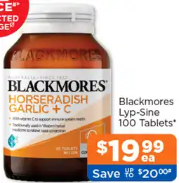 Good Price Pharmacy Blackmores Lyp-Sine offer