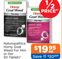 Good Price Pharmacy Naturopathica Horny Goat Weed For Him or Her offer