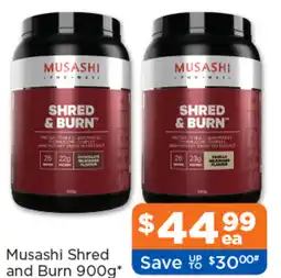 Good Price Pharmacy Musashi Shred and Burn offer