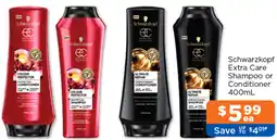 Good Price Pharmacy Schwarzkopf Extra Care Shampoo or Conditioner offer