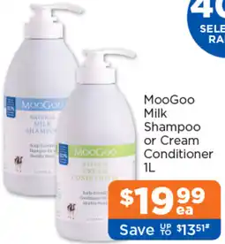 Good Price Pharmacy MooGoo Milk Shampoo or Cream Conditioner offer