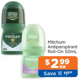 Good Price Pharmacy Mitchum Antiperspirant Roll-On offer
